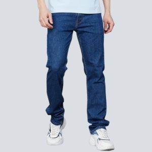 Classic Mid-Wash Straight Fit Jeans