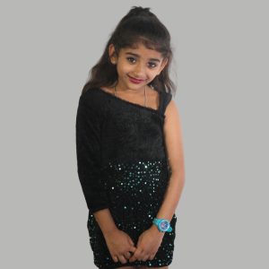 Girls' Midnight Sparkle Party Dress