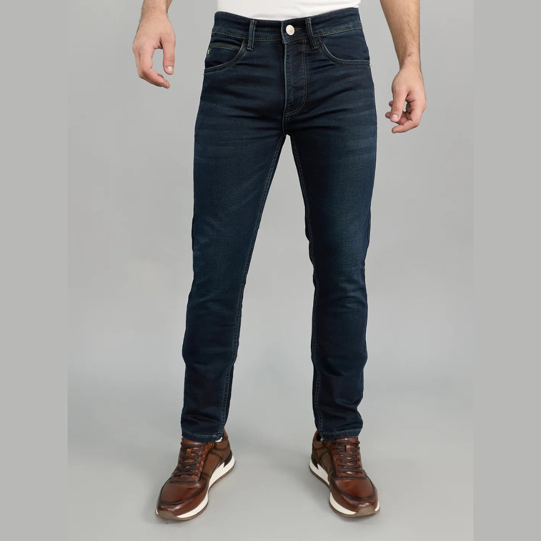 Deep Indigo Slim-Fit Stretch Jeans